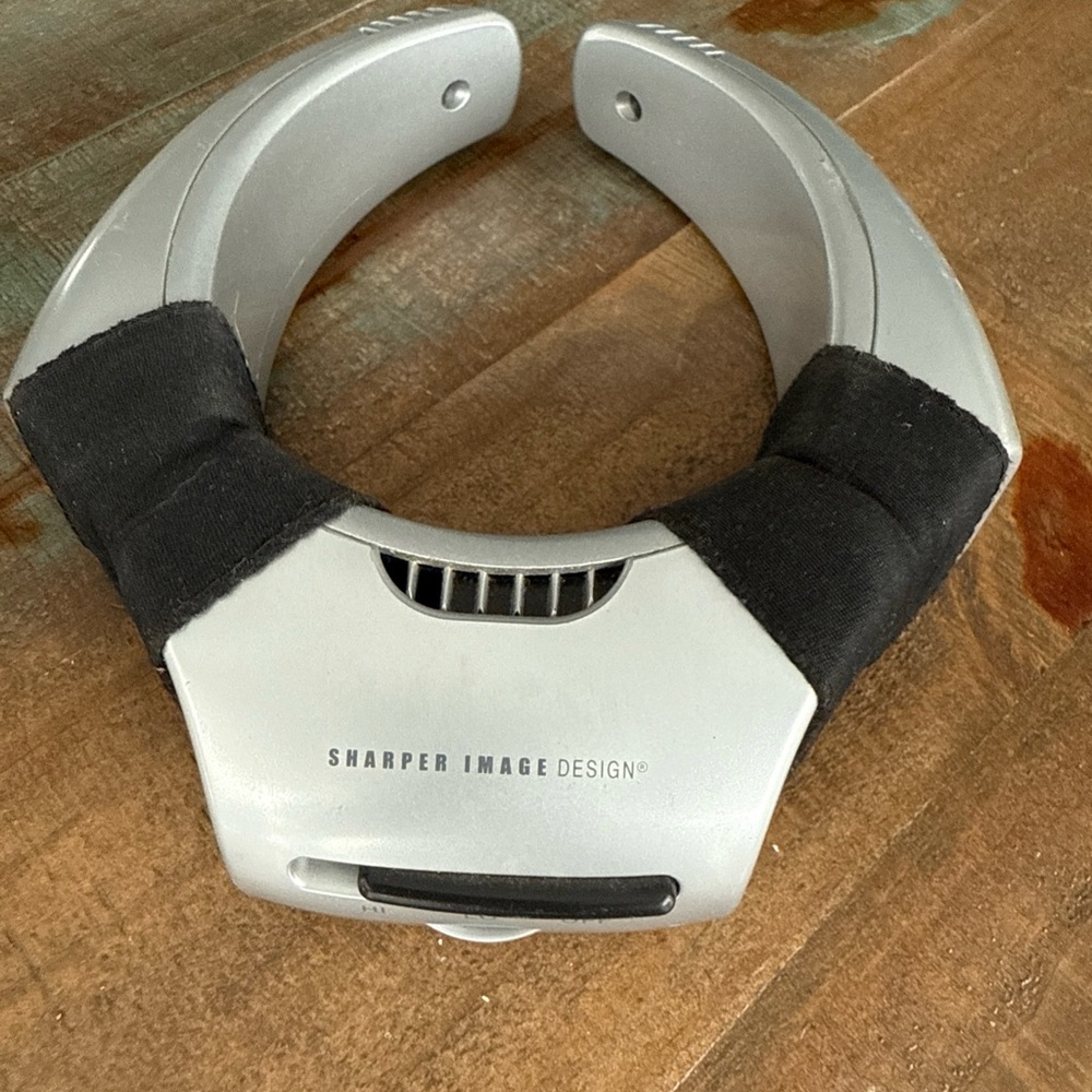 Sharper Image Silver and Black Neck Relaxer